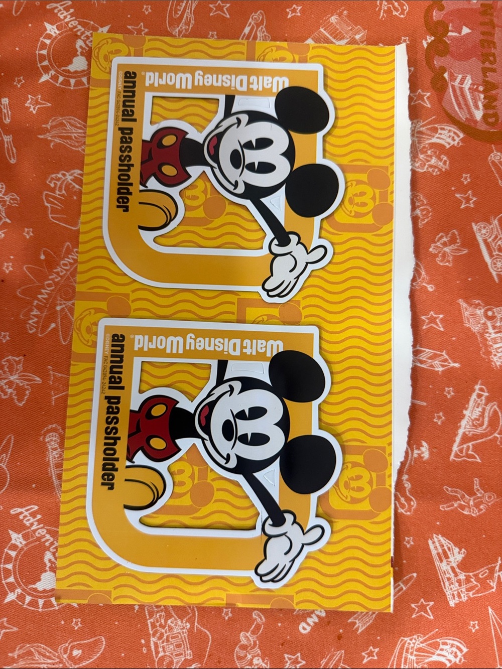 Disney Yellow Mickey Annual Passholder Magnet
